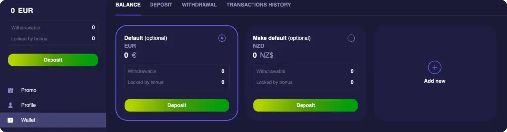 Deposit and Cashout same payment method 